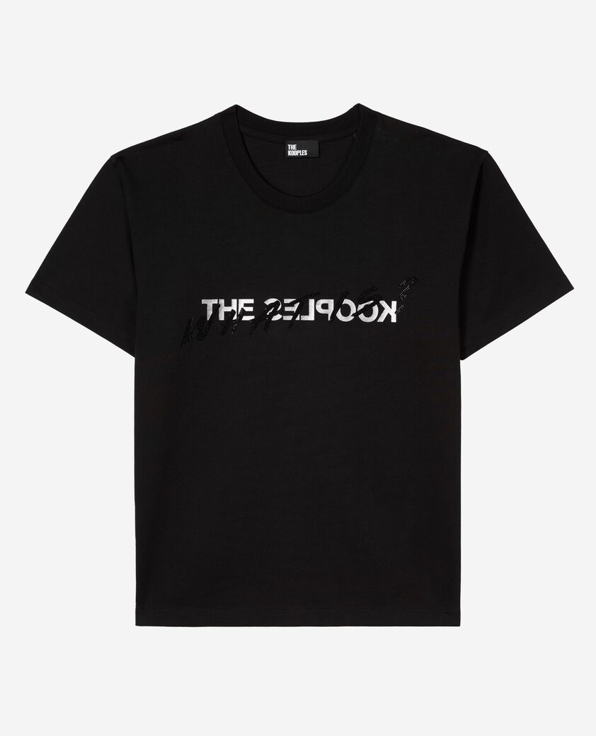 The Kooples FEMME BLACK t-shirt what is avec strass noir
