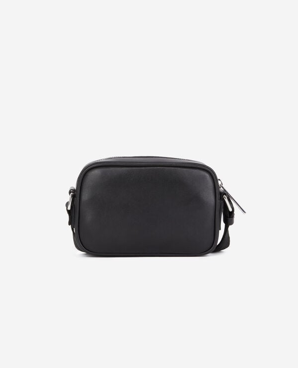 The Kooples HOMME BLACK sac messenger small en cuir noir