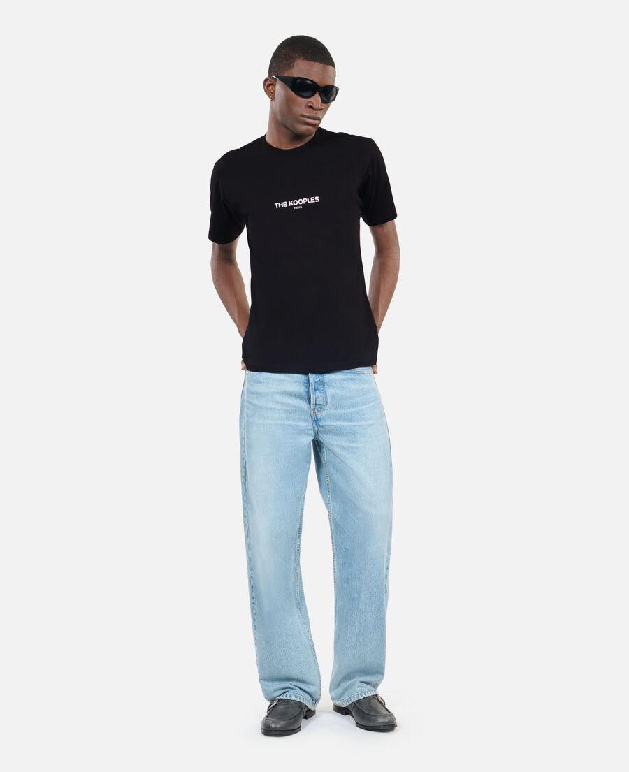 t-shirt homme logo noir