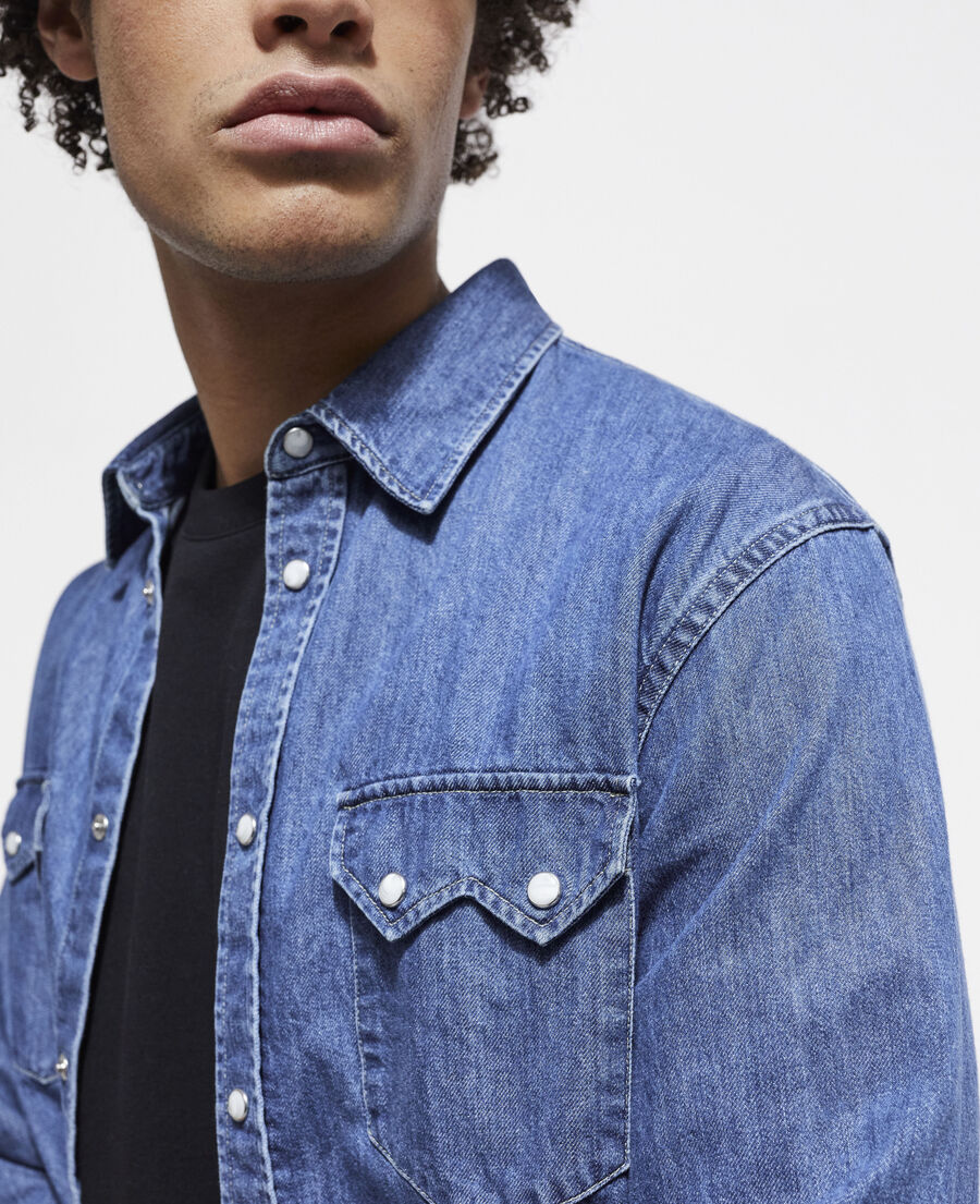 Blue denim shirt | The Kooples | Jeanshemden