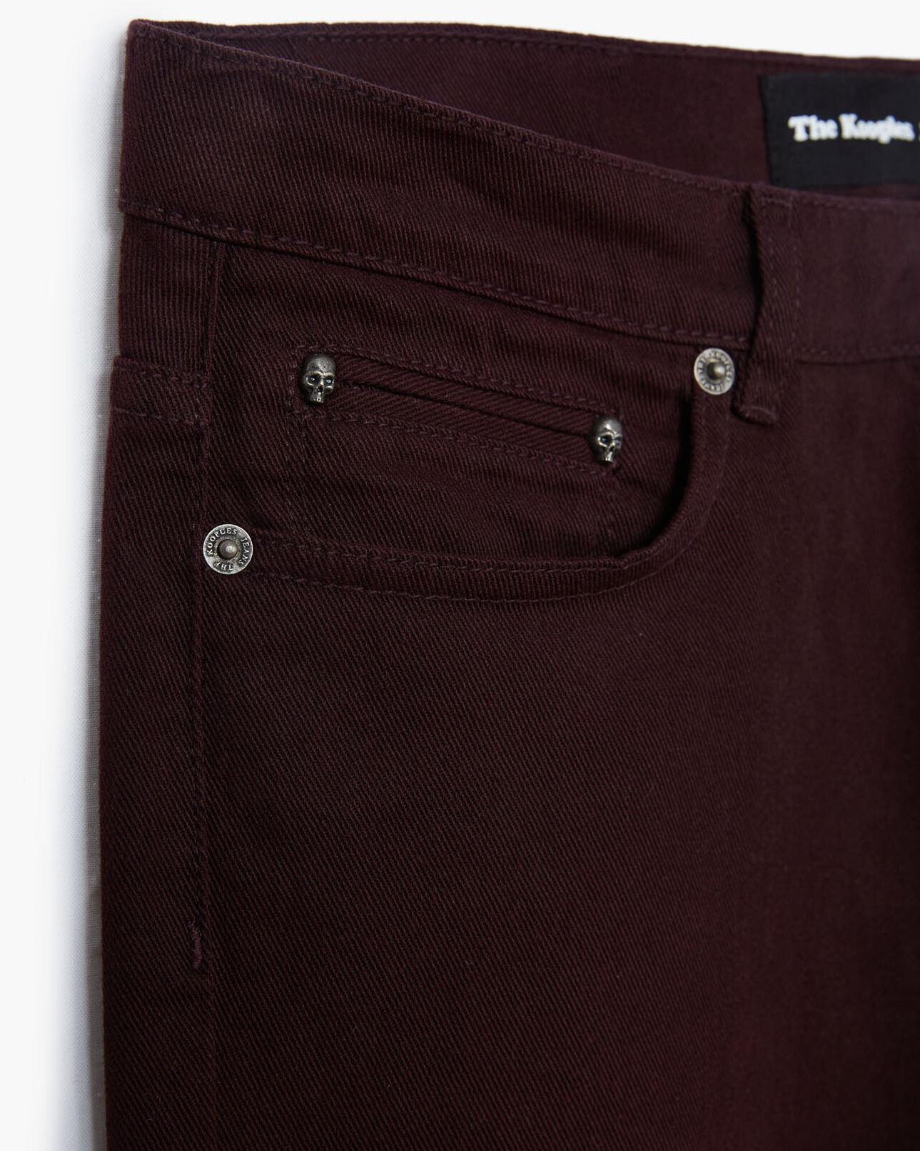 The Kooples HOMME BURGUNDY jean burgundy