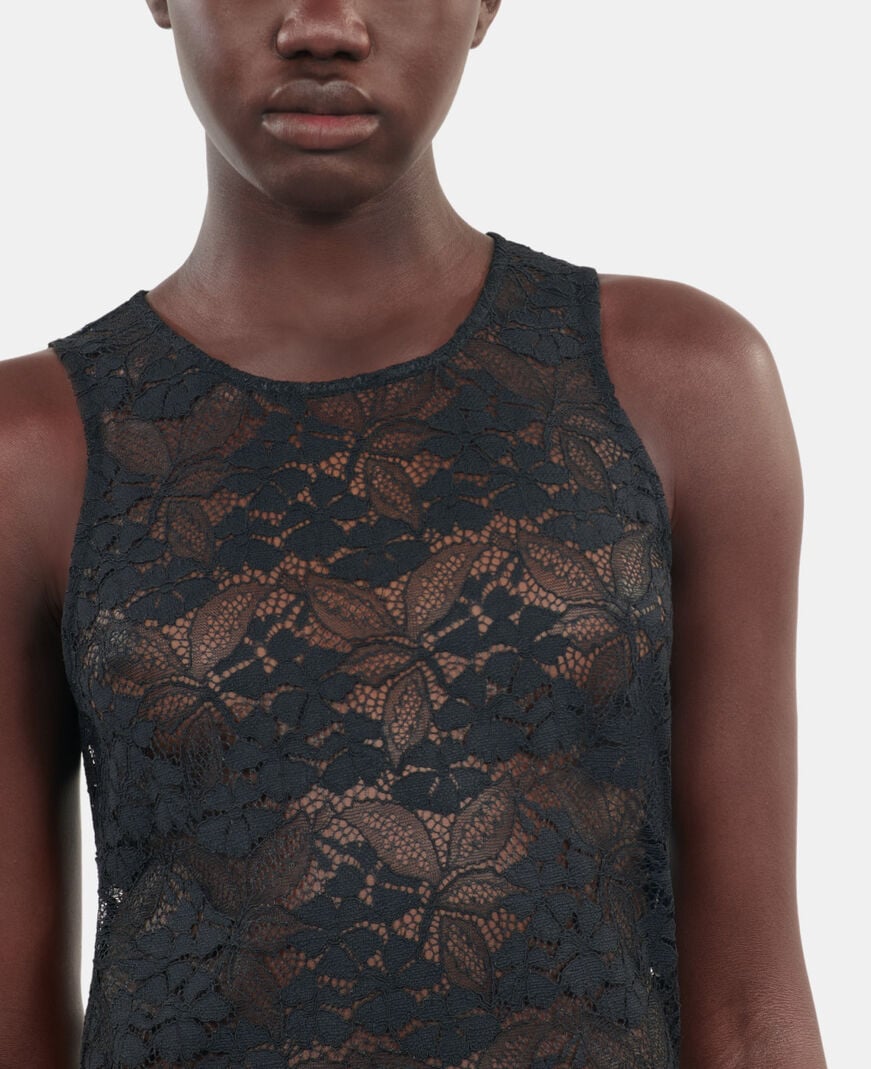 The Kooples WOMEN BLACK black lace top