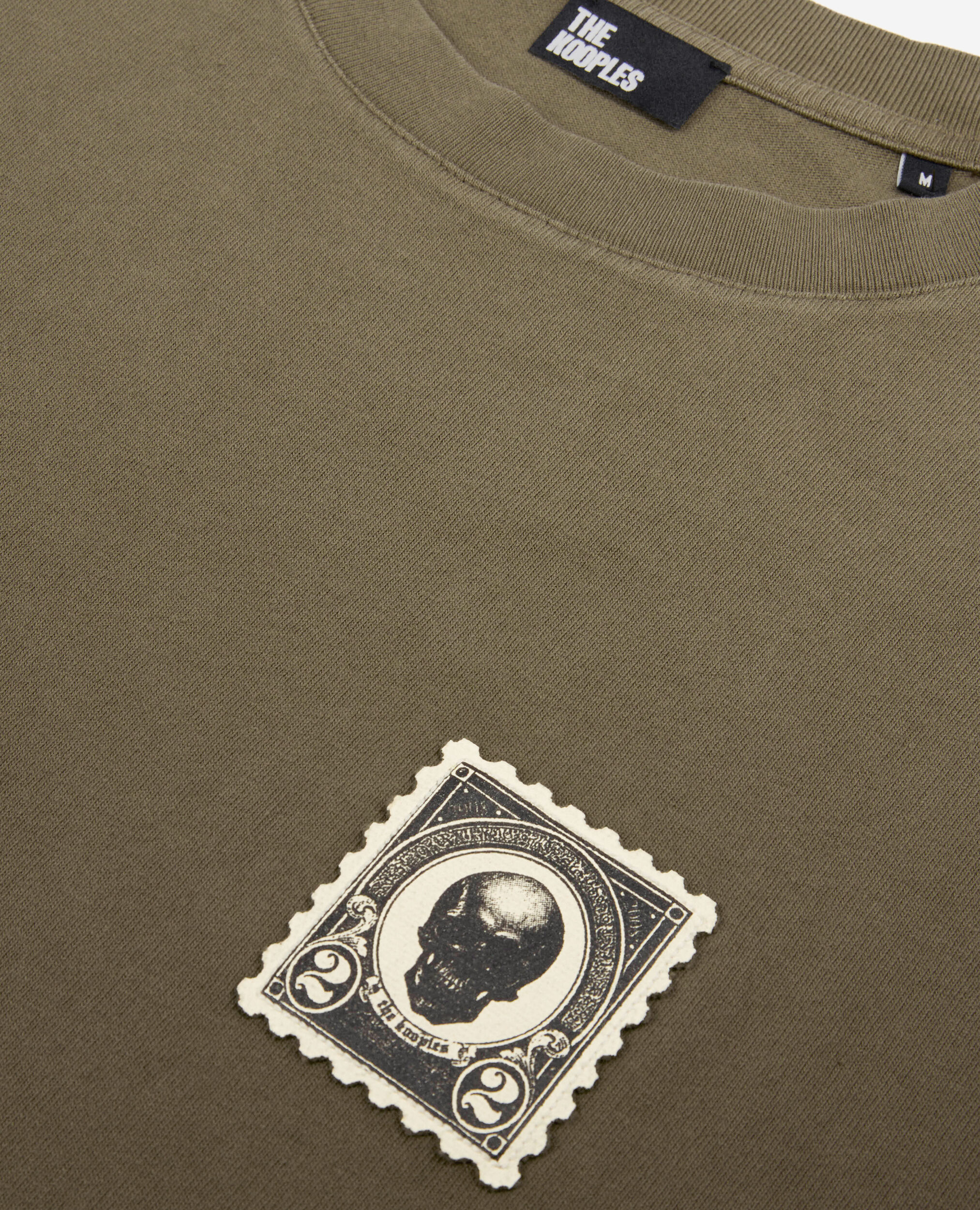 Braunes T-Shirt Aufnähern, DARK BROWN, hi-res image number null