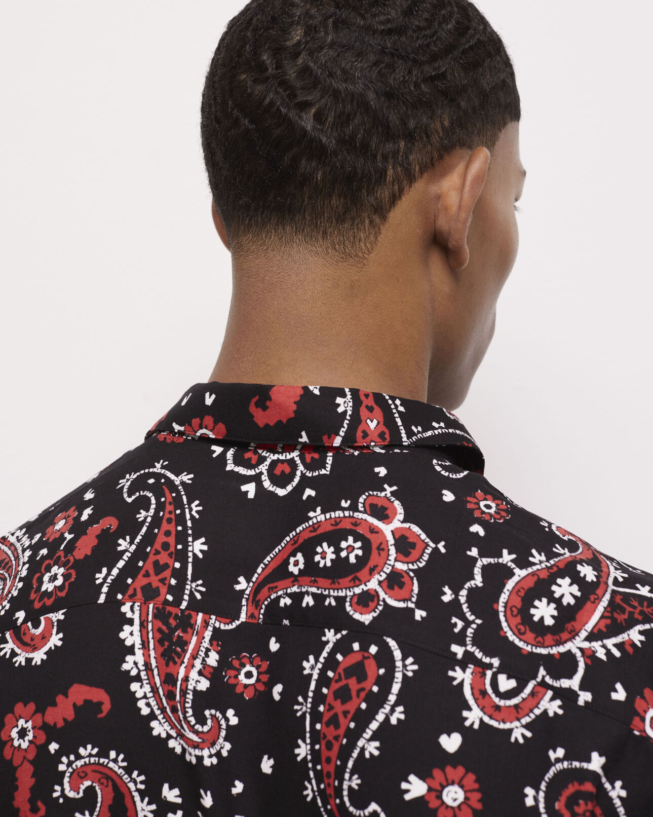 The Kooples MEN BLACK - RED printed shirt