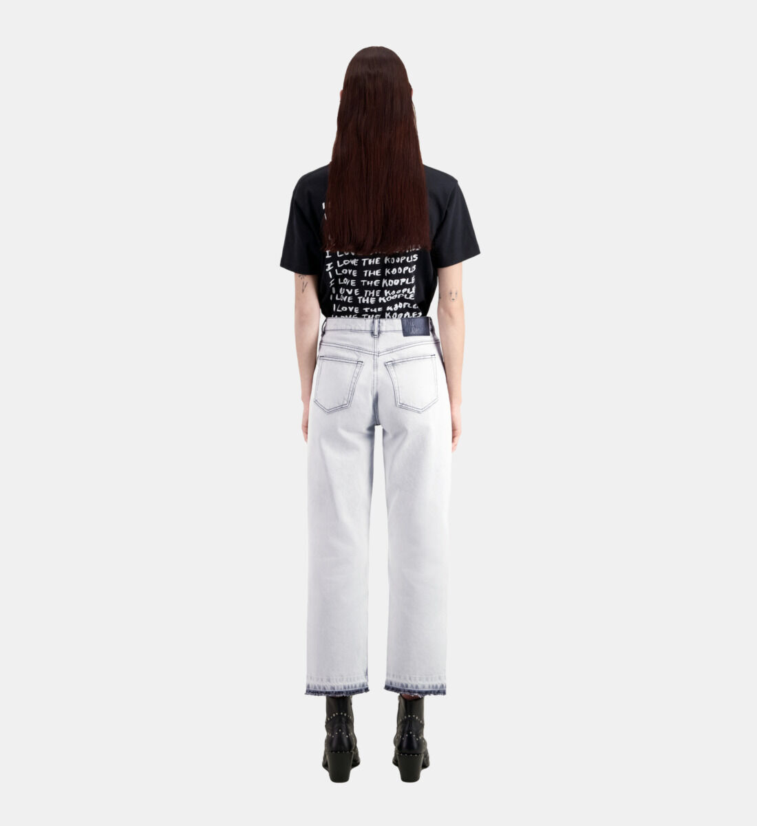 White bleached jeans sale