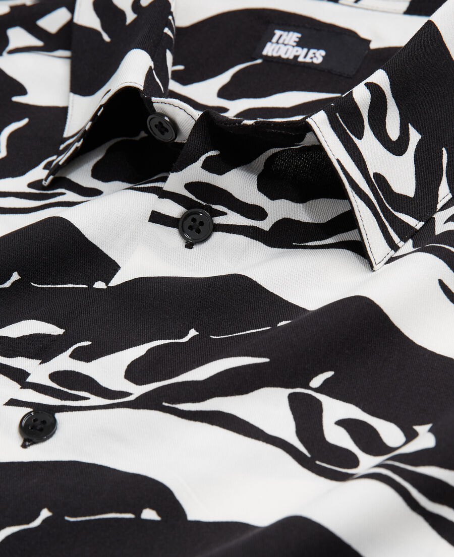 The Kooples H BLACK / WHITE printed shirt