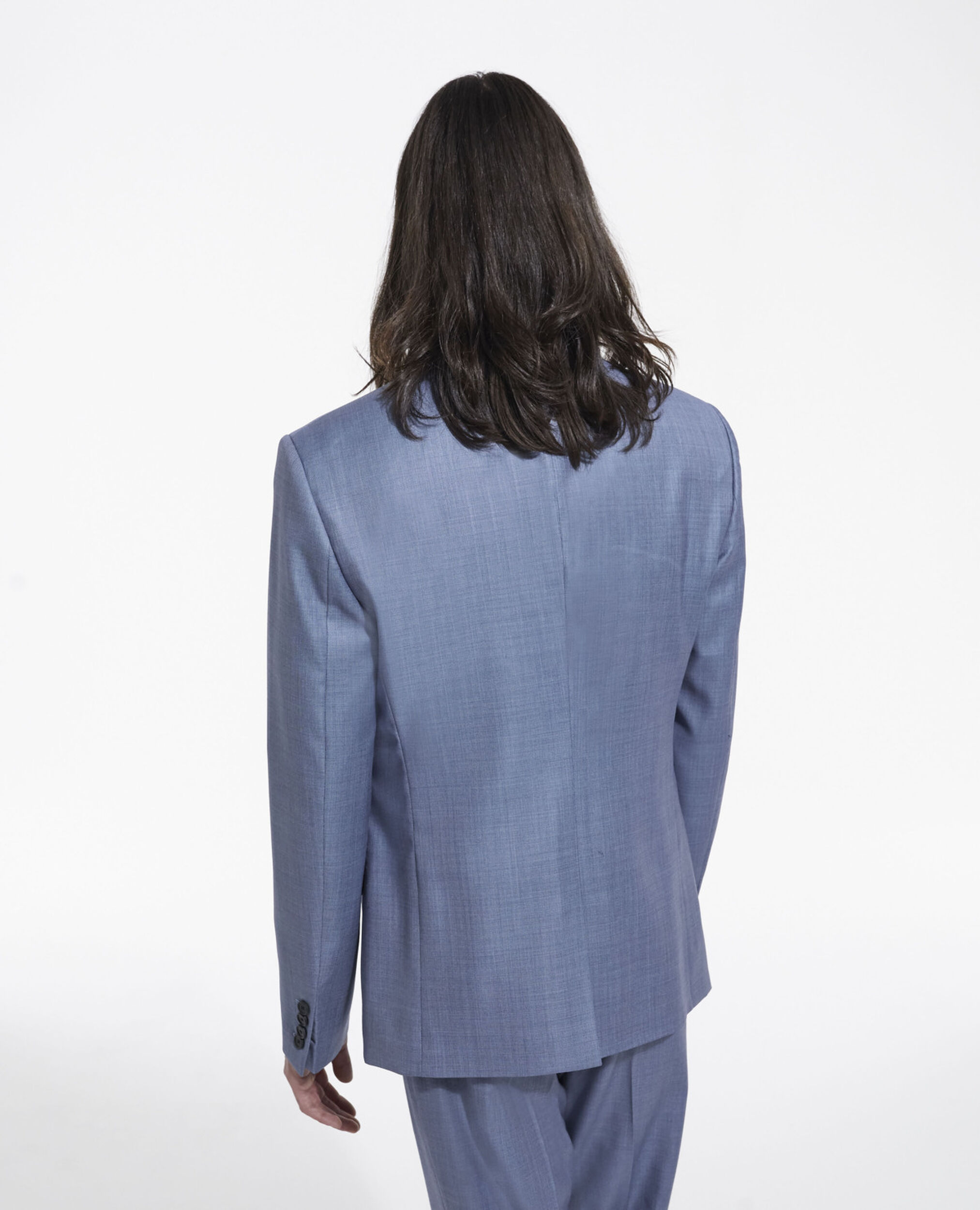 Azurblaue elegante Jacke mit drei Taschen, SKY, hi-res image number null