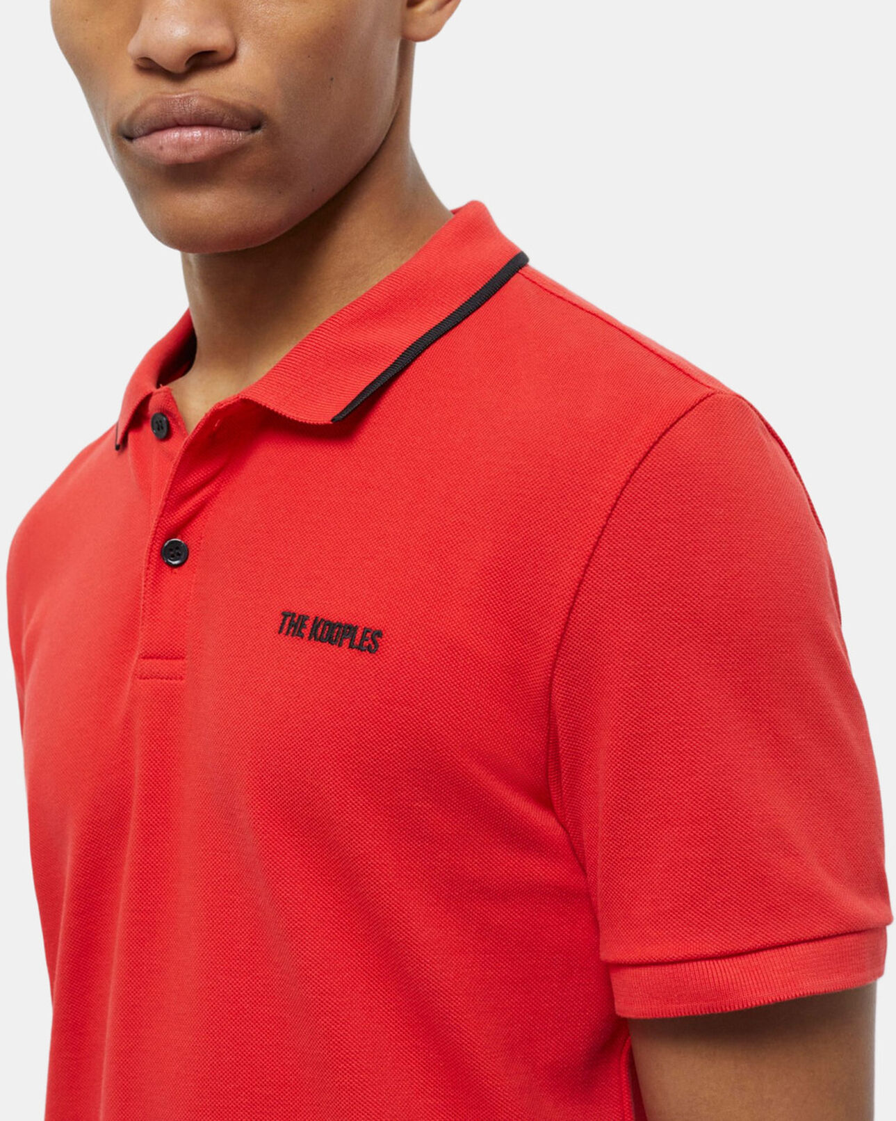 The Kooples MEN RED red polo shirt