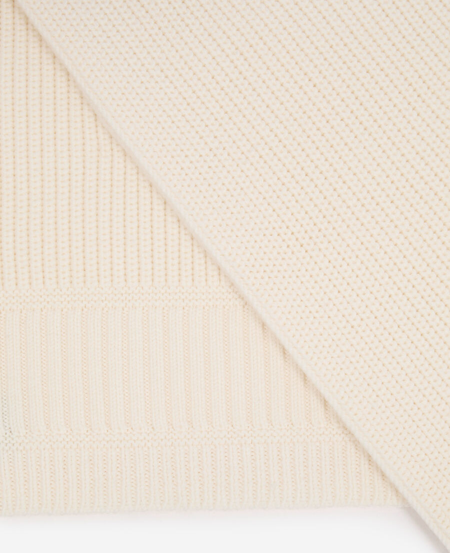 The Kooples MIXTE ECRU &eacute;charpe en laine &eacute;crue