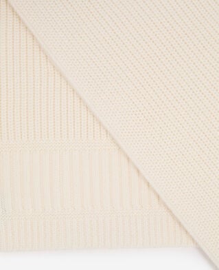 The Kooples MIXTE ECRU &eacute;charpe en laine &eacute;crue