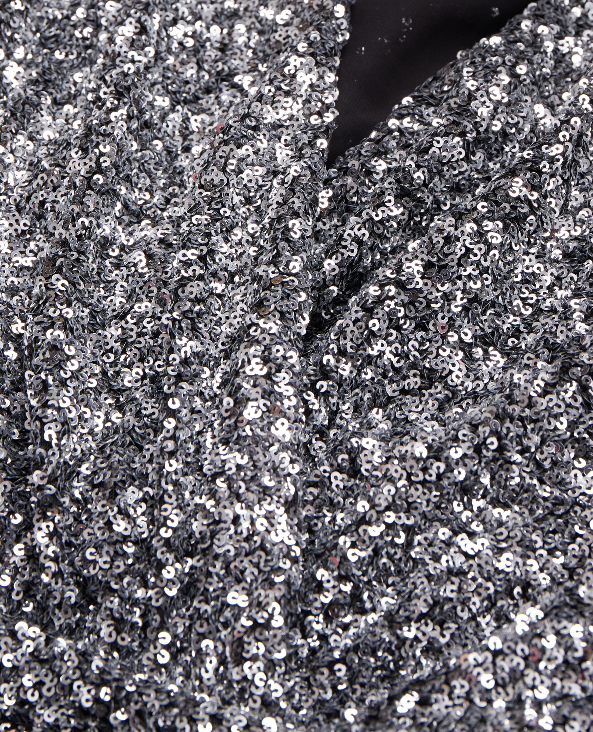 Short silver sequin dress, SILVER, hi-res image number null