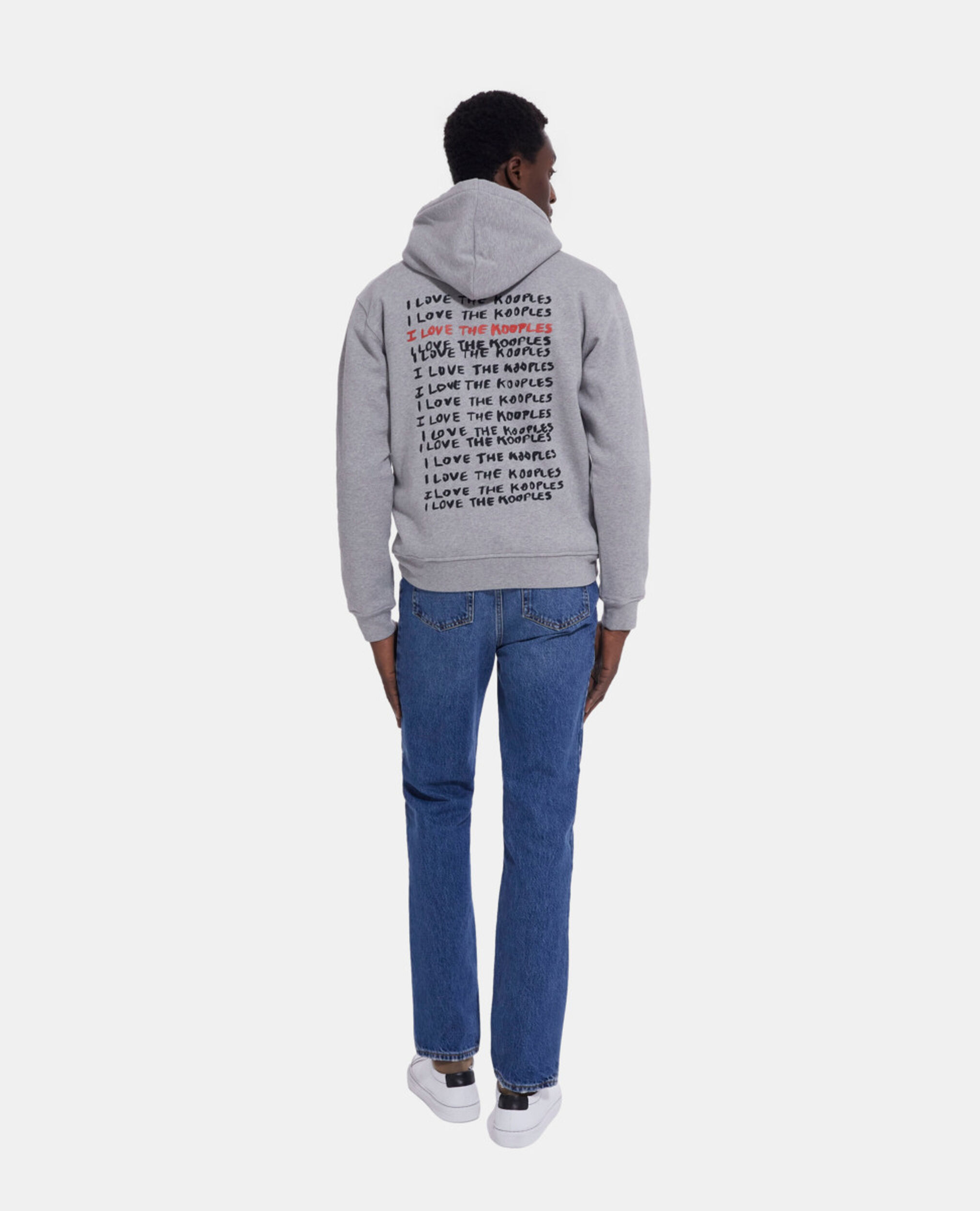 Sweatshirt I Love Kooples gris, GREY MELANGE, hi-res image number null