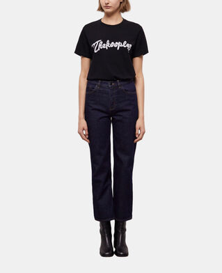 The Kooples DAMEN BLUE BRUT blaue jeans mit geradem bein