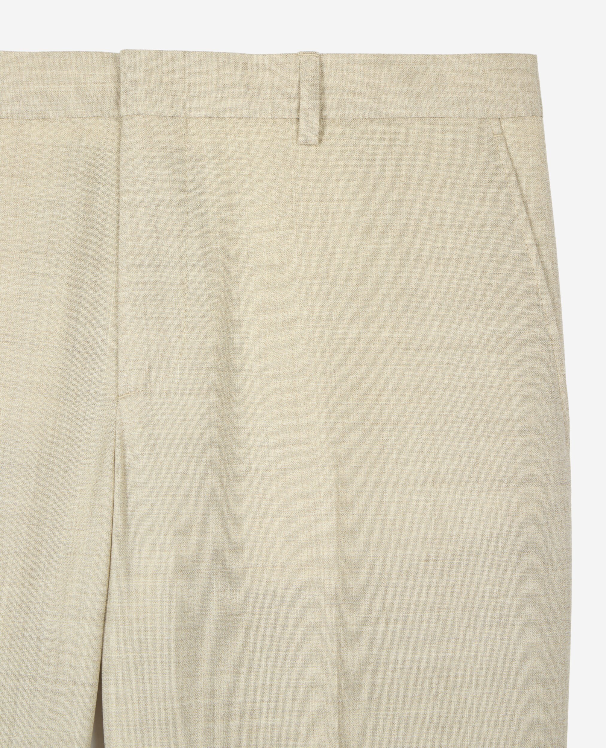 Beige slim fit wool suit pants, BEIGE, hi-res image number null
