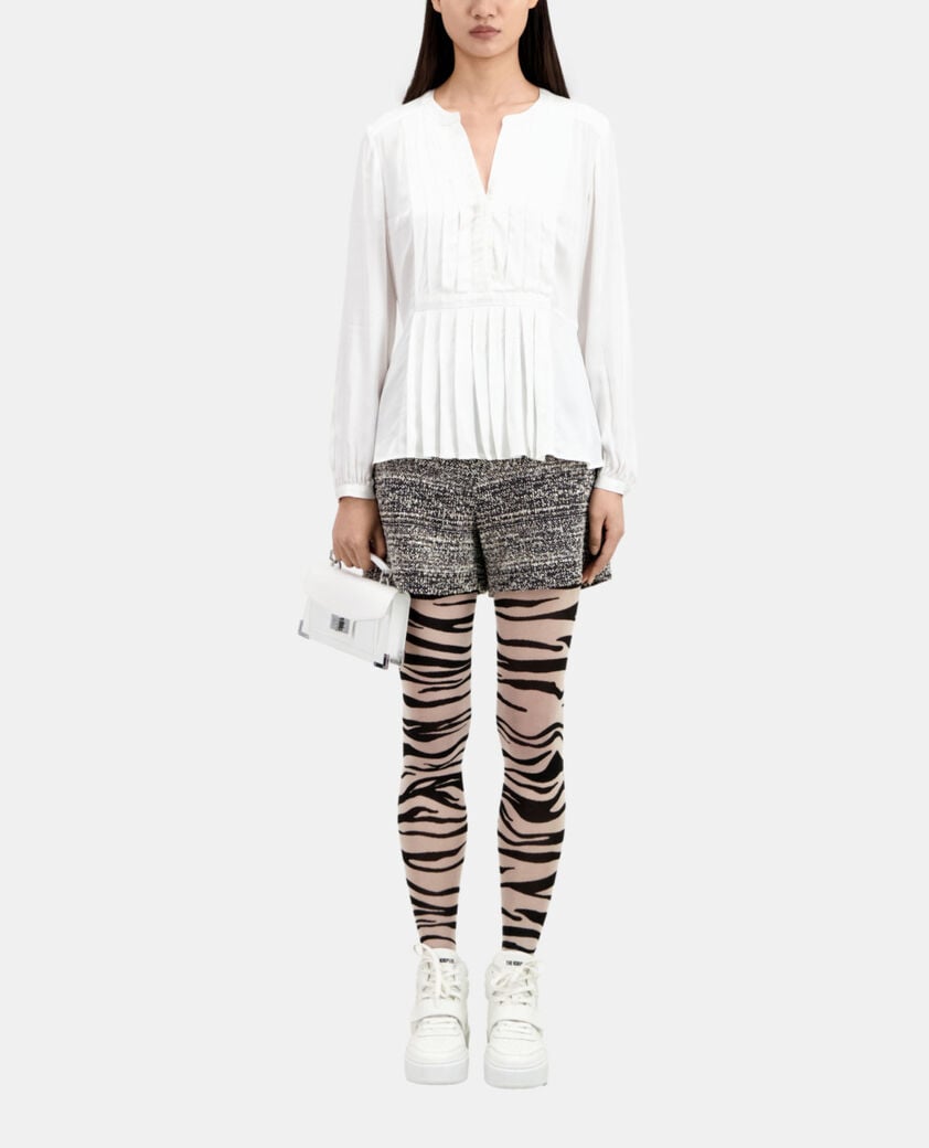 The Kooples F ECRU ecru top with pleating