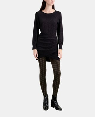 The Kooples FEMME BLACK robe courte noire effet pailleté