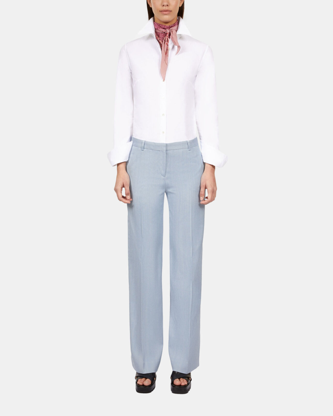 The Kooples FEMME BLUE pantalon tailleur lilas
