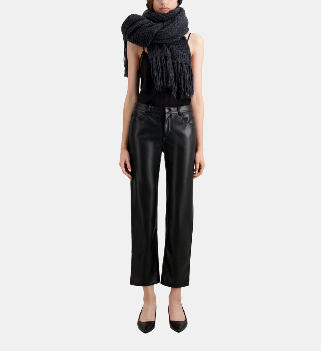 The kooples leather trousers clearance