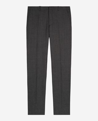 The Kooples HOMME GREY pantalon de costume en laine droit gris