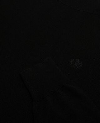 The Kooples HOMME BLACK pull col roulé en laine mérinos noir