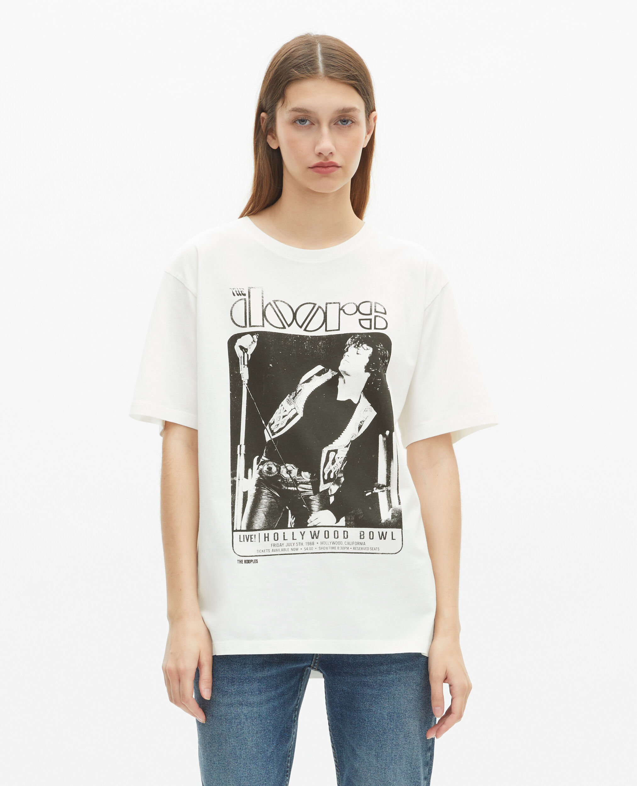 Mixed t-shirt The Doors X The Kooples ecru, ECRU, hi-res image number null
