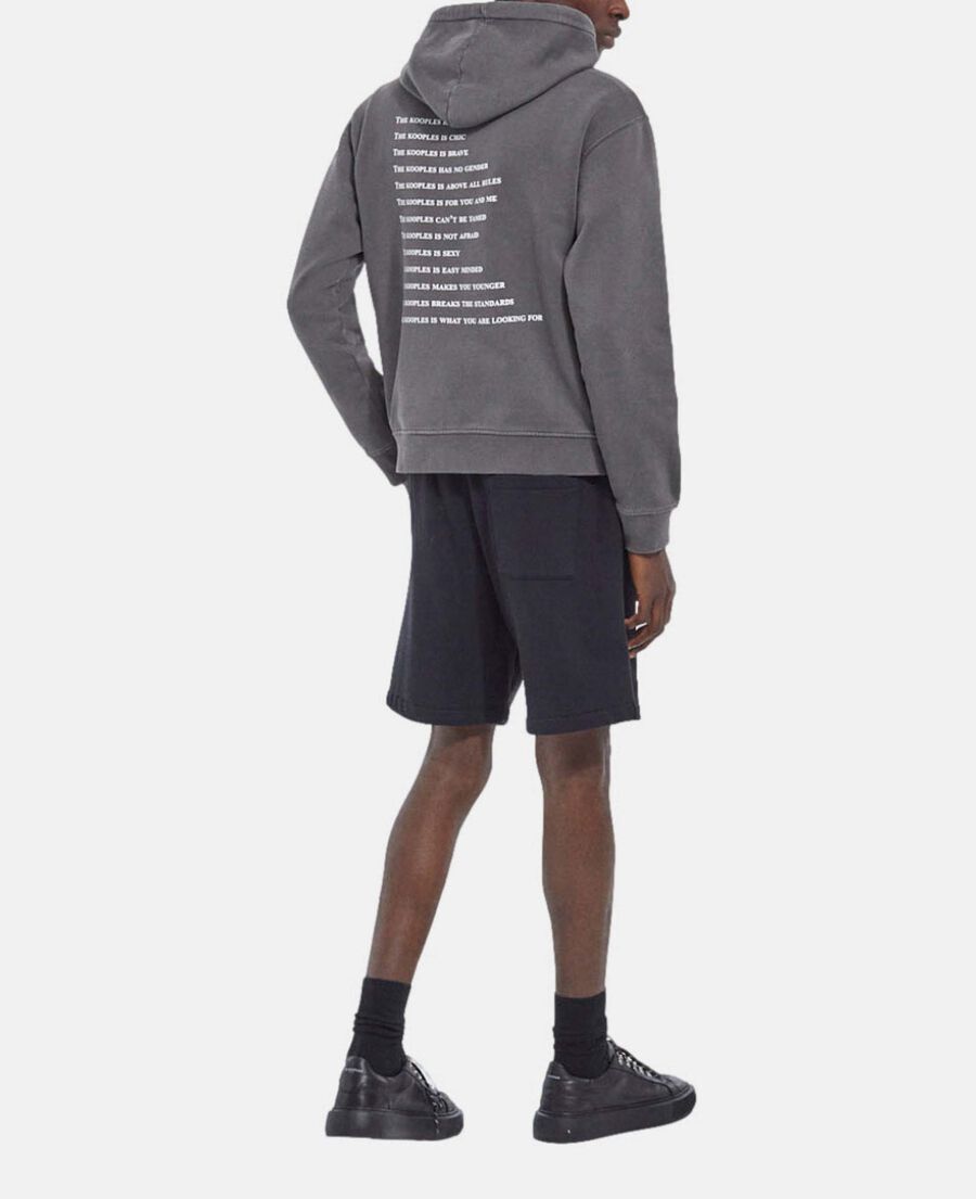 fleece shorts with small logo
