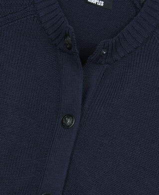 The Kooples FEMME DARK BLUE cardigan en laine bleu marine