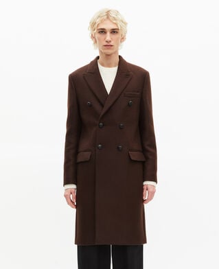 The Kooples MEN CHOCOLATE long brown coat