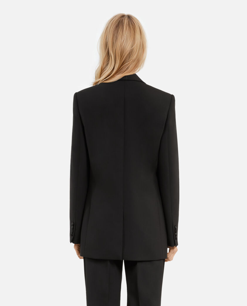 The Kooples WOMEN BLACK black tuxedo jacket
