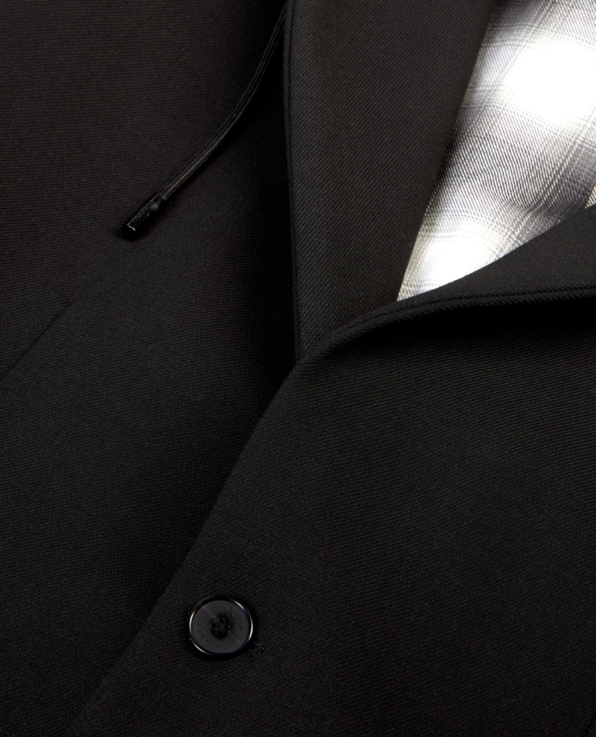 Black jacket with hood, BLACK, hi-res image number null