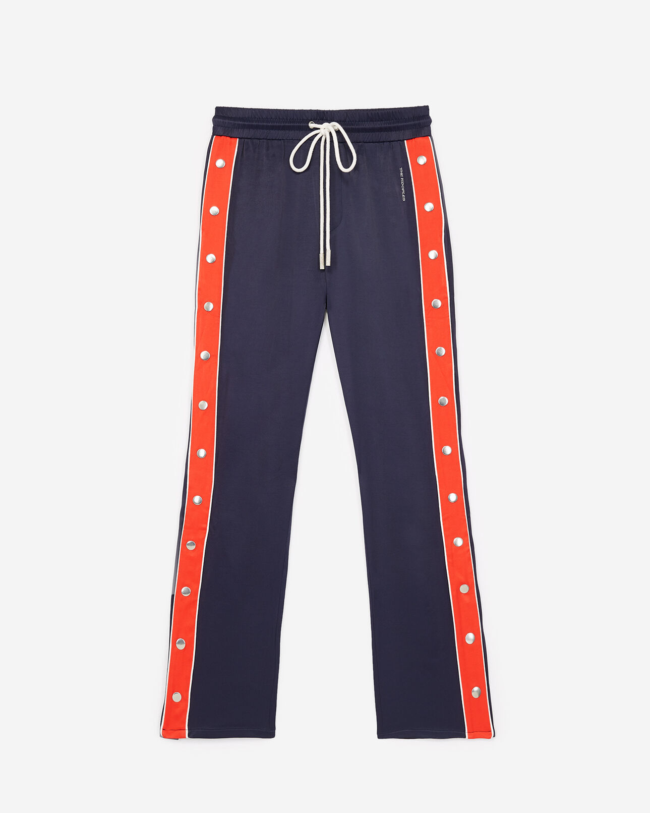 The Kooples FEMME NAVY pantalon ample bleu marine viscose
