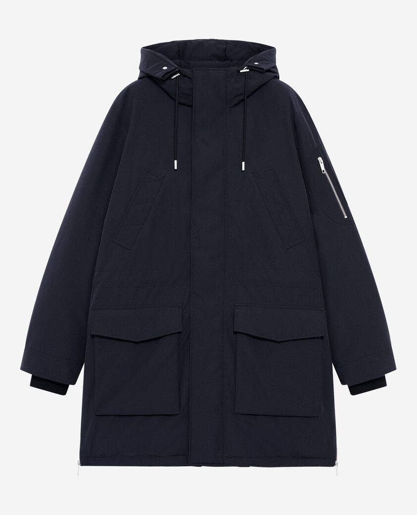 The Kooples HOMME NAVY parka à traitement déperlant marine