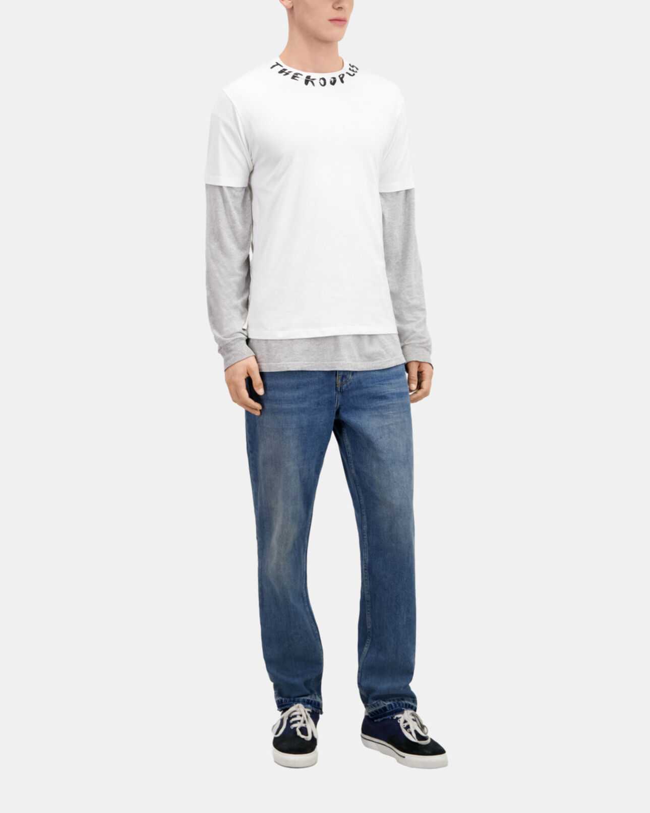 The Kooples HOMME WHITE t-shirt homme blanc avec logo