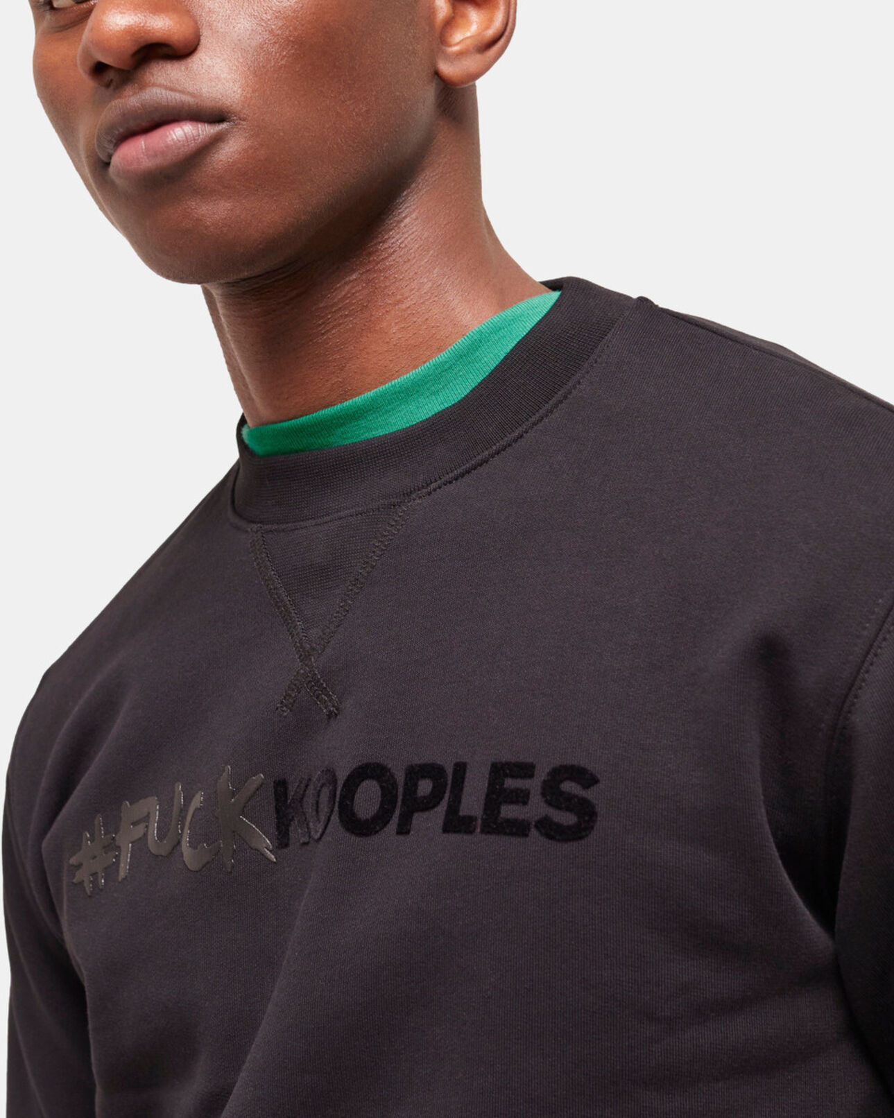 The Kooples HOMBRE BLACK sudadera logotipo negra