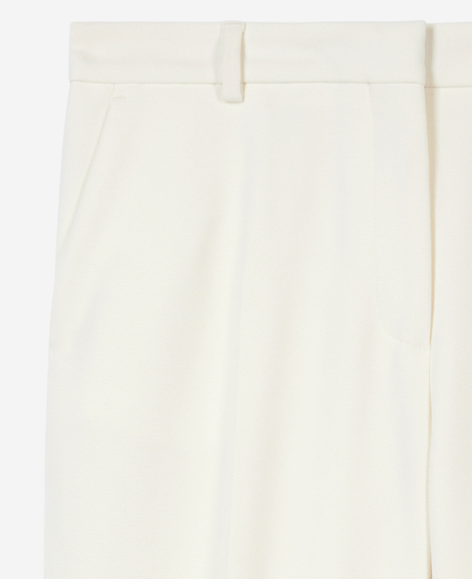 The Kooples DAMEN ECRU ecrufarbene anzughose aus krepp