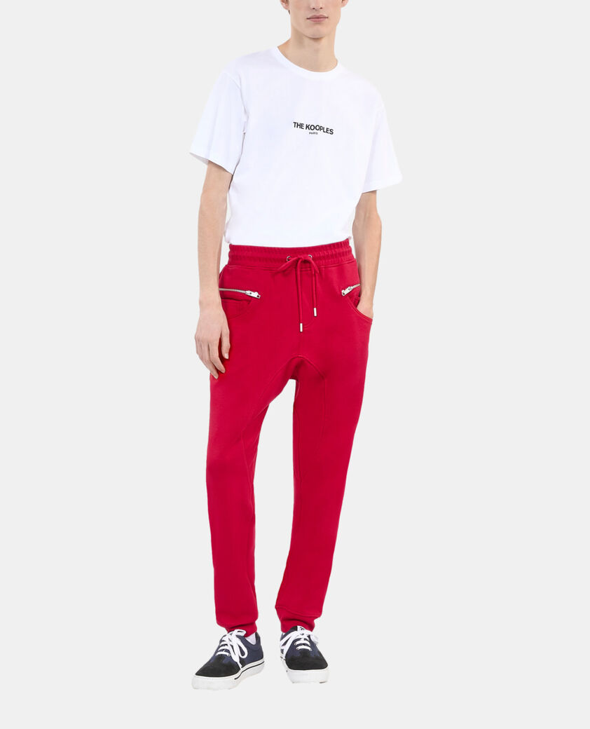 The Kooples MEN BLOOD red tracksuit trousers