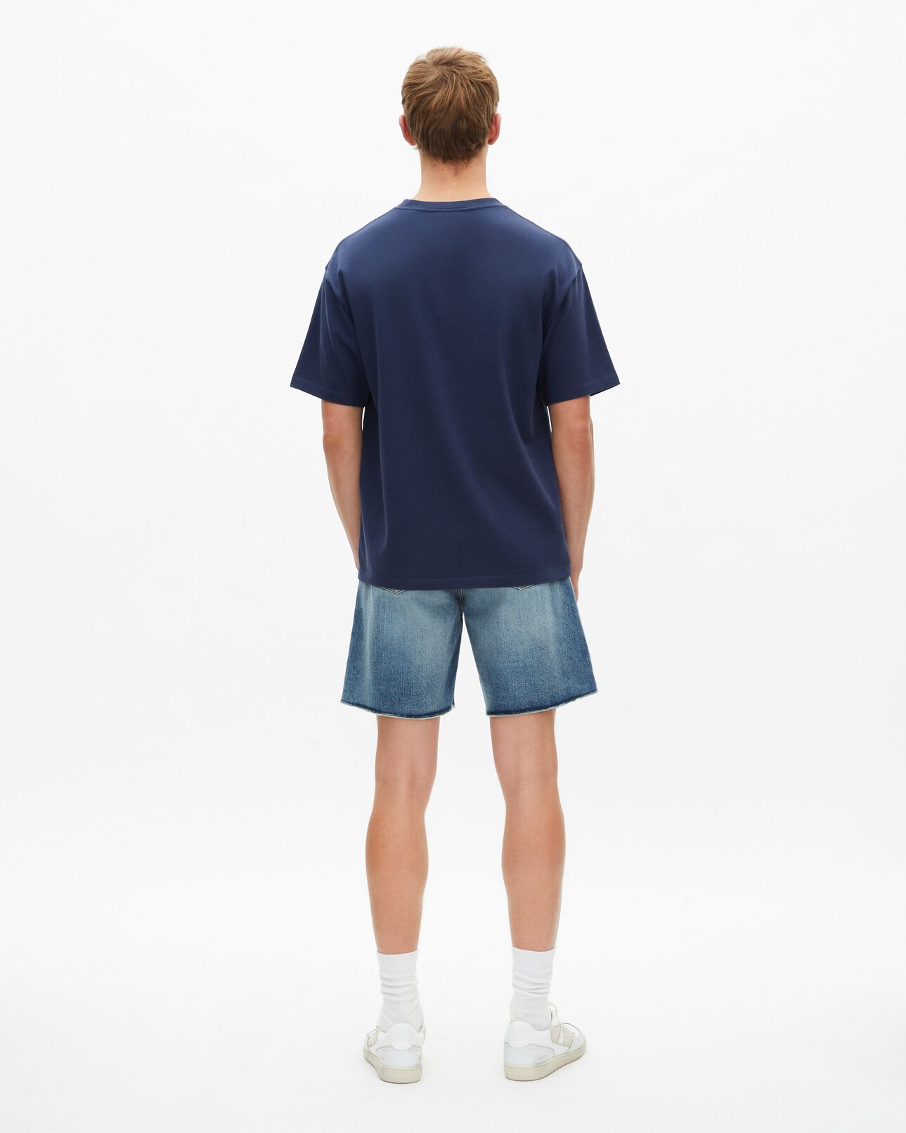 The Kooples MEN DARK NAVY navy logo t-shirt