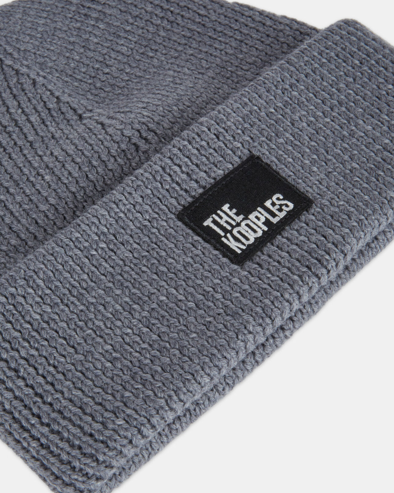 The Kooples MIXED GREY gray wool beanie