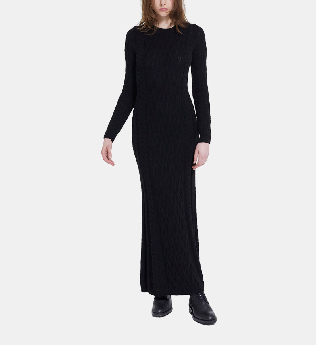 Robe longue en deals laine femme