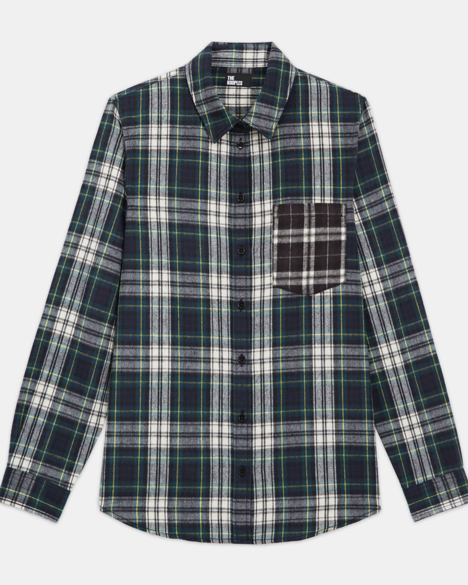 Chemise col classique à carreaux, BOTTLE GREEN, hi-res image number null