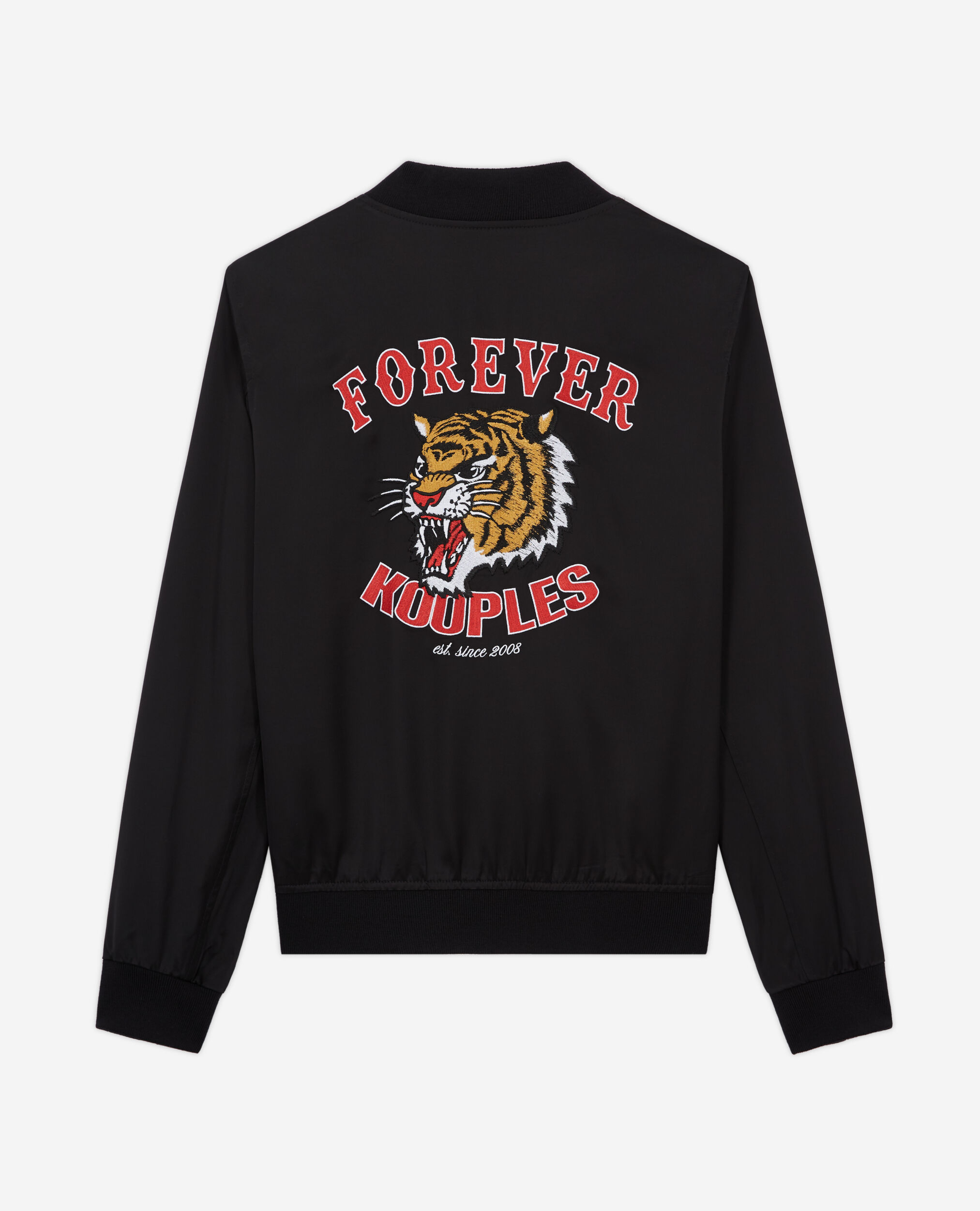 Wool jacket with screen print, BLACK, hi-res image number null