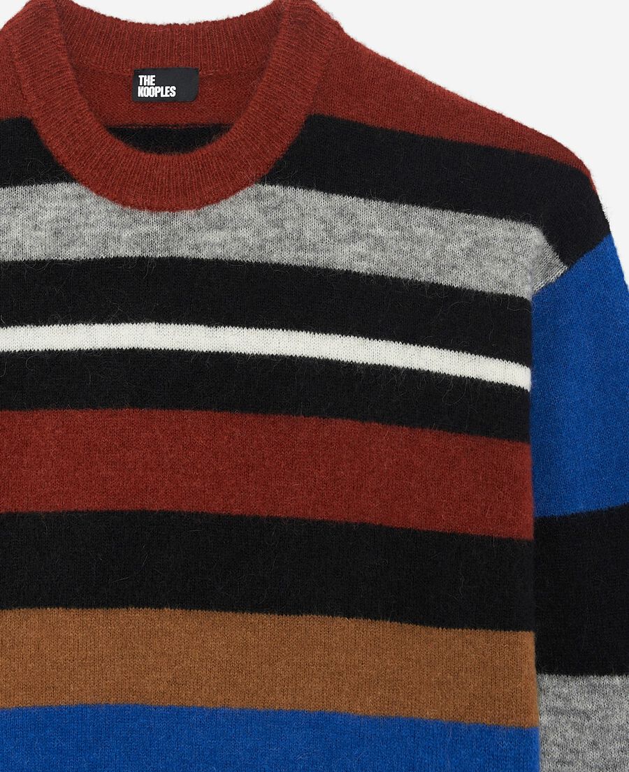 The Kooples FEMME MULTICOLOR pull en laine mélangée à rayures multicolores