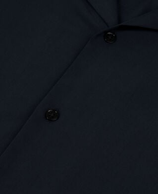 The Kooples MEN NAVY navy blue short-sleeved shirt
