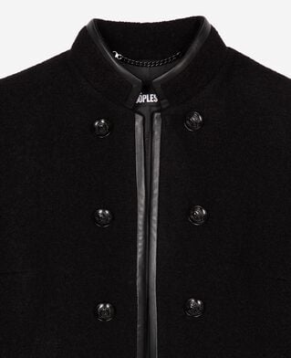 The Kooples F BLACK officer-style jacket in black wool