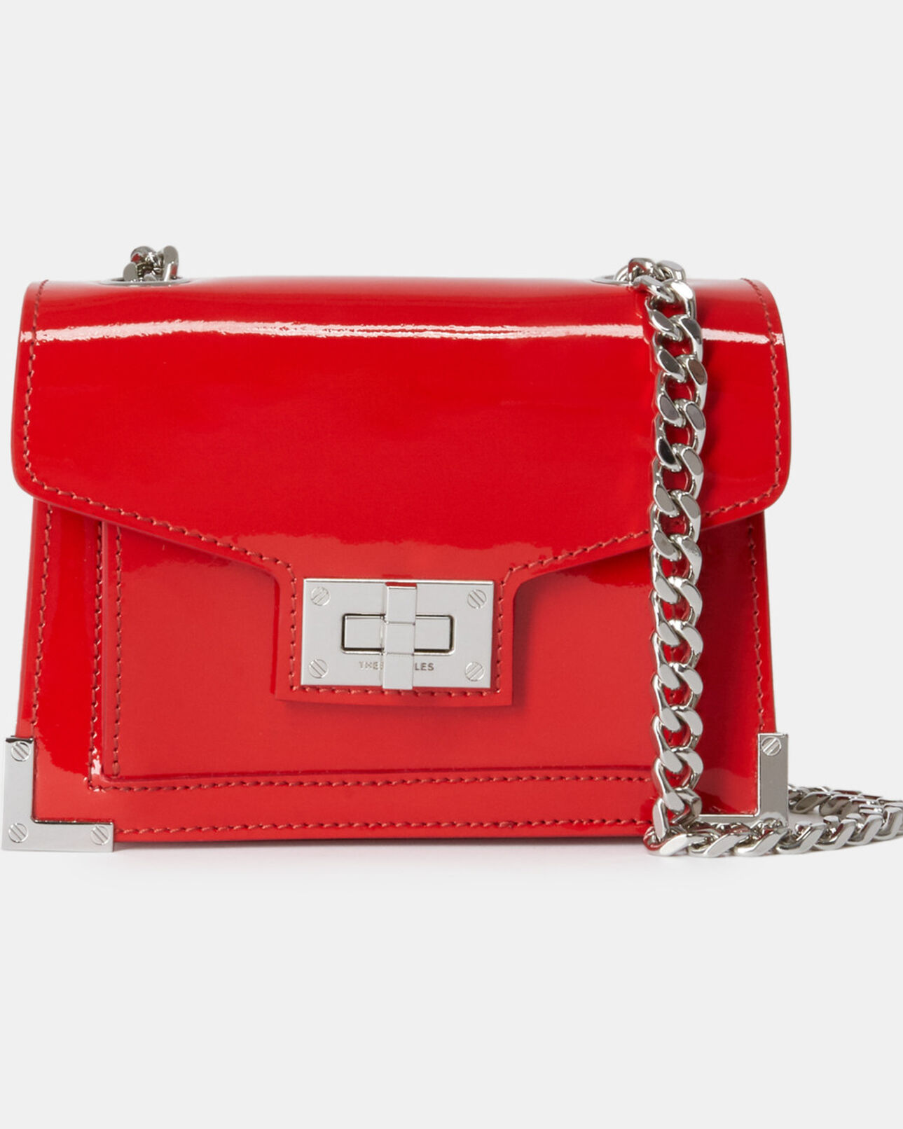 The Kooples WOMEN RED nano emily bag in red leather