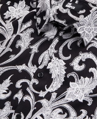 The Kooples MEN BLACK WHITE printed shirt