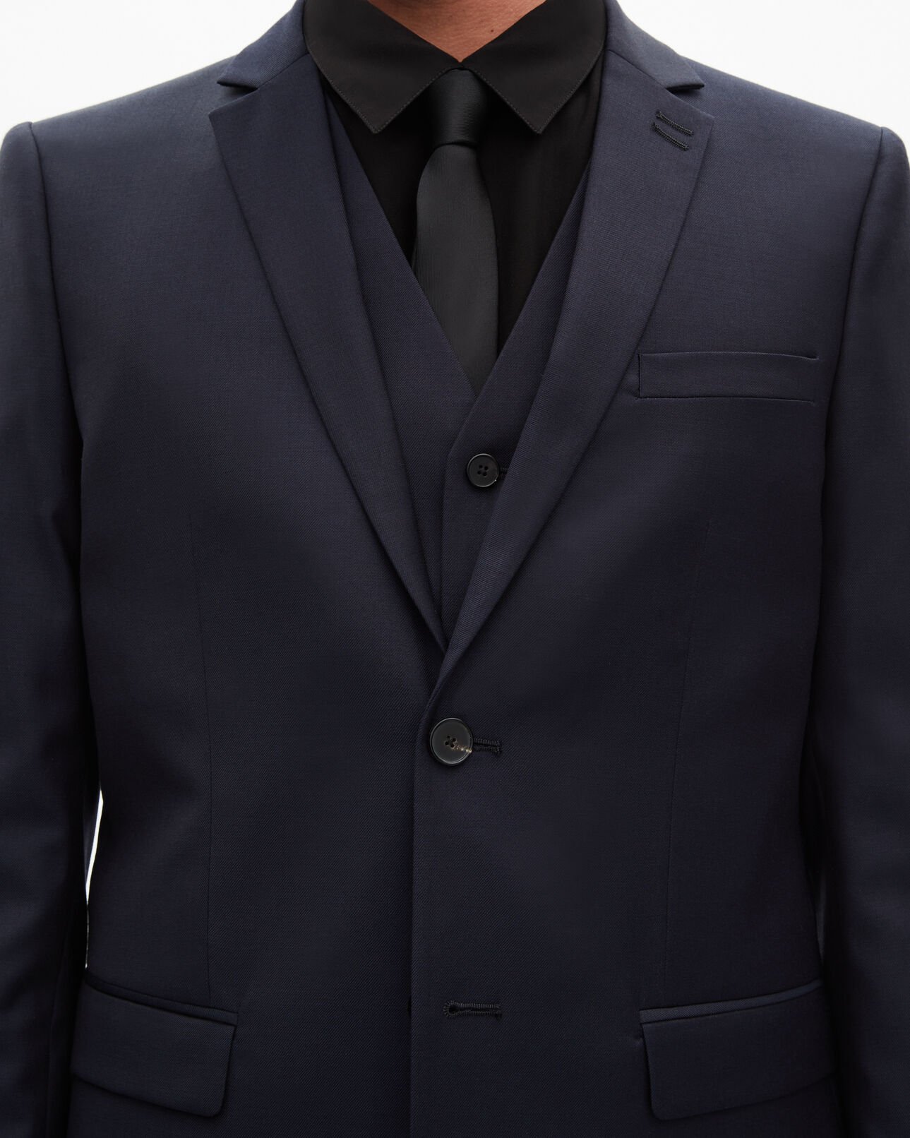 The Kooples HOMBRE DARK NAVY chaqueta de traje recta de lana azul