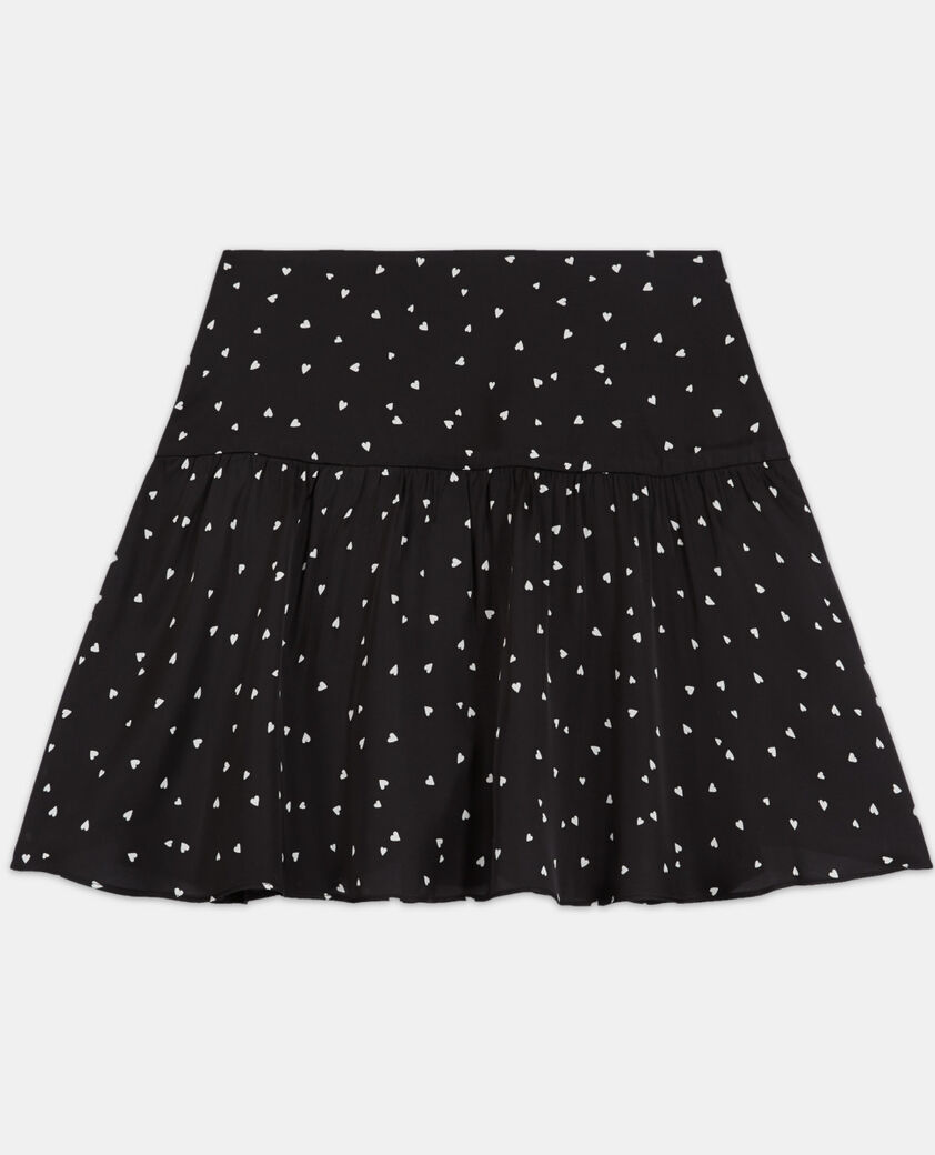 The Kooples FEMME BLACK jupe courte imprimée