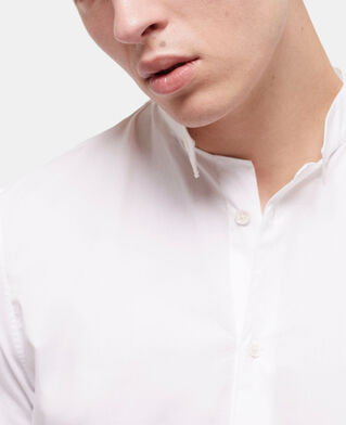 The Kooples HOMME WHITE chemise col officier slim blanche