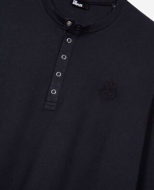 The Kooples H DARK NAVY long-sleeved navy t-shirt